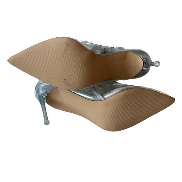 Steve Madden Boots Instinct Clear Rhinestone Ankle Boot Women's Size 5.5 - Picture 9 of 11